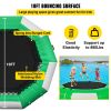 Inflatable Water Trampoline 10FT , Round Inflatable Water Bouncer with 4-Step Ladder, Water Trampoline in Green and White for Water Sports.